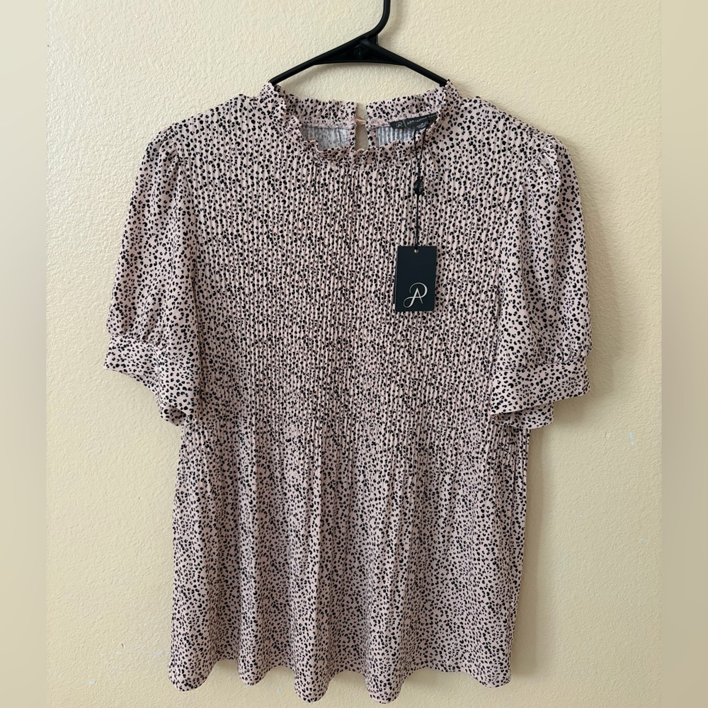 Adrianna Papell Smocked Blouse